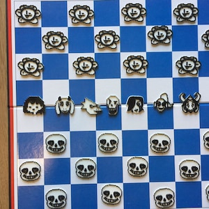 Undertale Checkers - 9 Characters to pick from, BOARD NOT INCLUDED!
