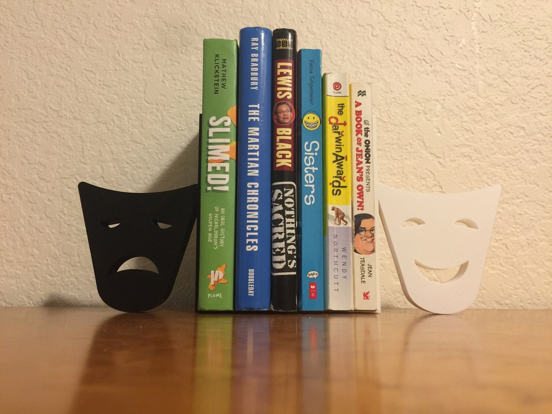 Comedy and Tragedy Mask Bookends Theater Book Ends Reading Etsy