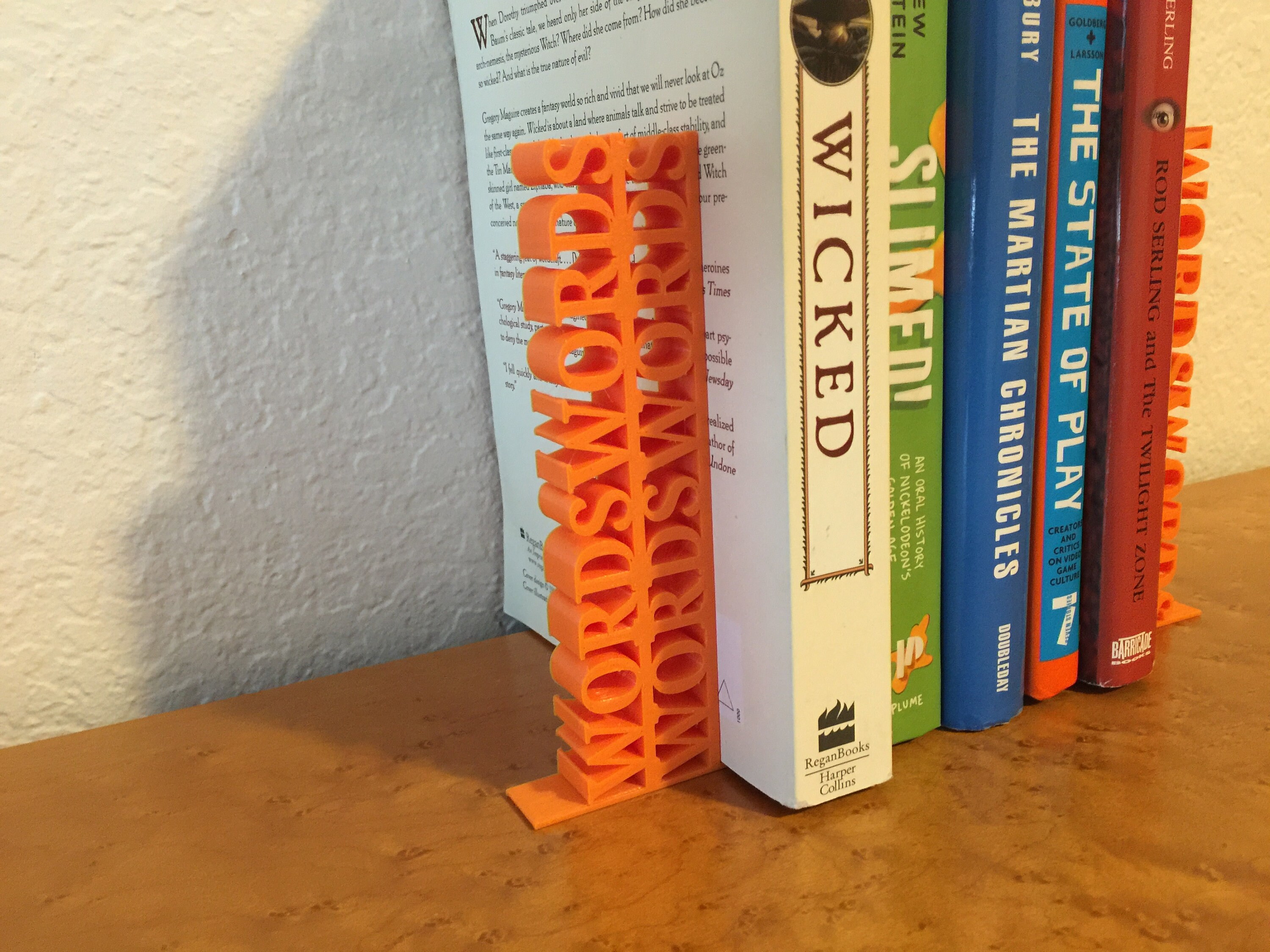 Text Bookends Gifts for Readers and Kids 3D Printed Book Etsy