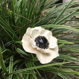 3 Keramikblumen Anemone