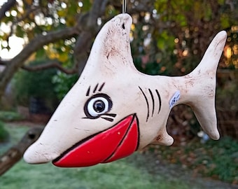 Ceramic shark lady