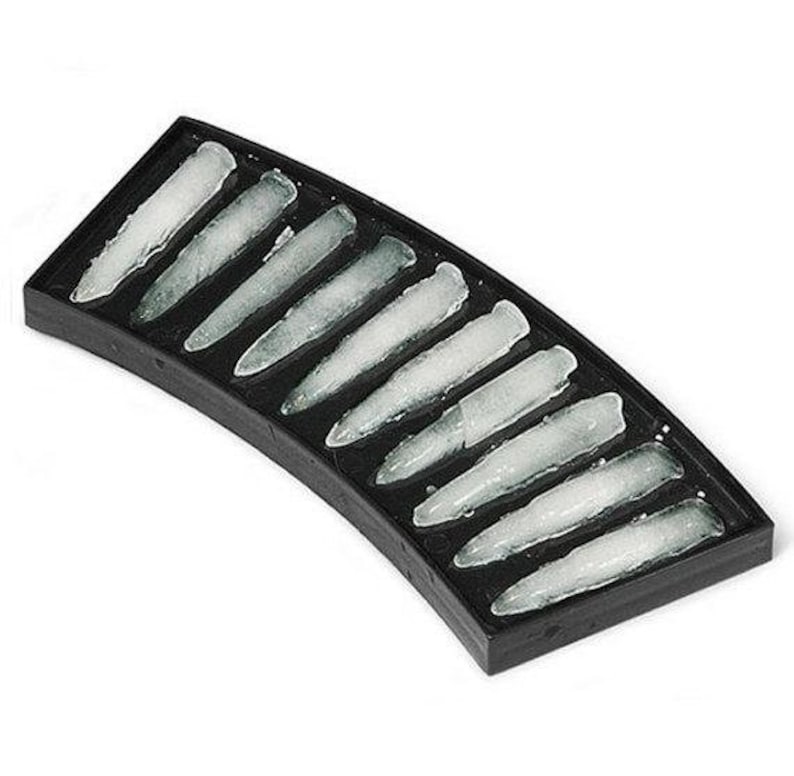 10-cavity Bullet Ice Tray Ice Mold Flexible Silicone Mold Handmade DIY Mold