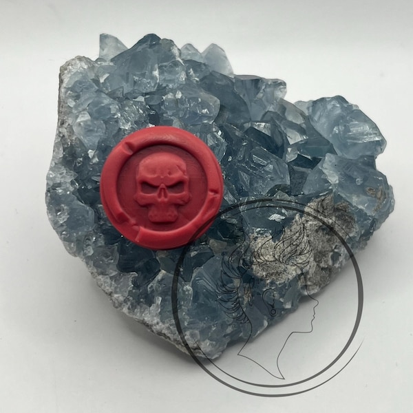 Coppia di tappi per le orecchie Purity Seal ispirati a Warhammer 40k, dimensioni personalizzate - Tunnel auricolari a doppia svasatura Purity Wax Seal