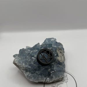 Custom Sized Pair Heartagram V2 HIM Earplugs - Double Flare Ear Tunnel - HIM Ville Valo