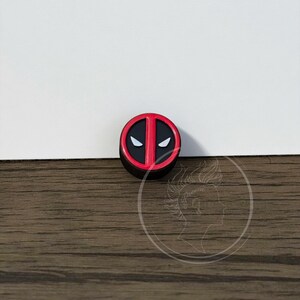 Custom Sized Pair Deadpool Inspired Earplugs - Double Flare Ear Tunnel