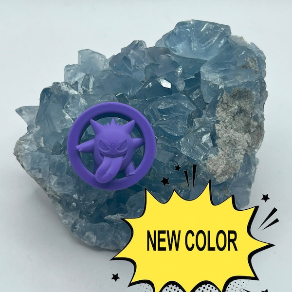 Custom Sized Pair Pokemon Inspired Gengar V2 Earplugs - Double Flare Ear Tunnel