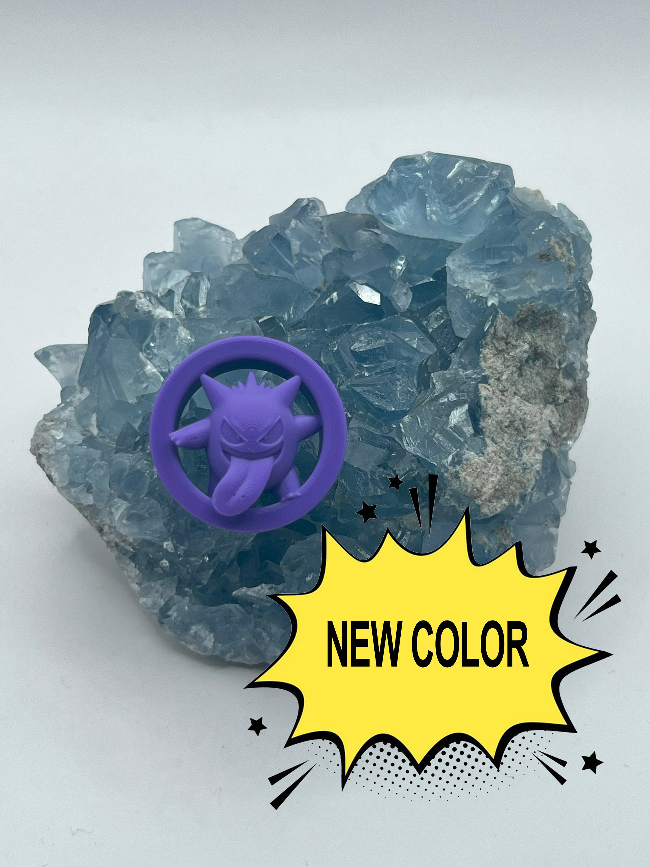 Custom Sized Pair Pokemon Inspired Gengar V2 Earplugs - Double Flare Ear Tunnel