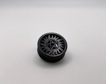 Tappi auricolari anti-possessione Supernatural su misura - Tunnel auricolare a doppia svasatura