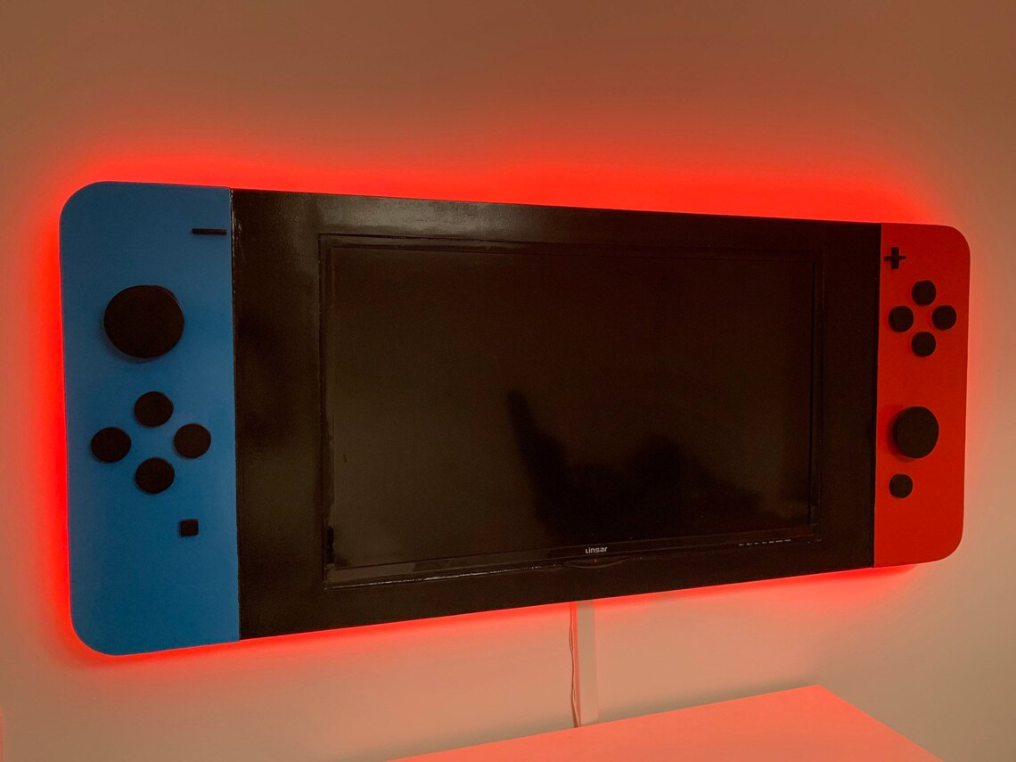 Nintendo switch custom TV framing Etsy