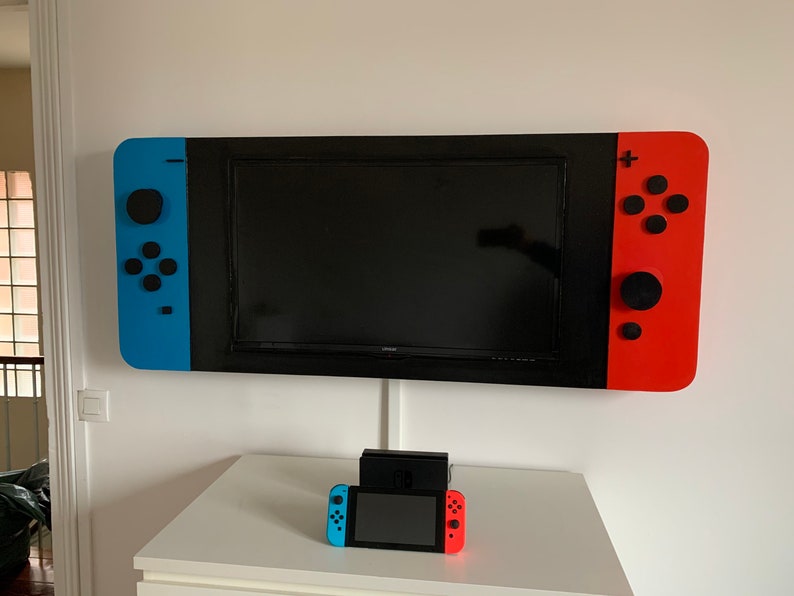 Encadrement tv personnalisé Nintendo switch Etsy