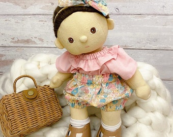 Dinkum Doll Clothes - Blouse & Bloomer Set - FREE HAIR BOW included
