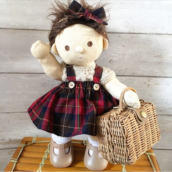 Dinkum Dolls Clothing - Handmade Dress. INCLUDES FREE BOW