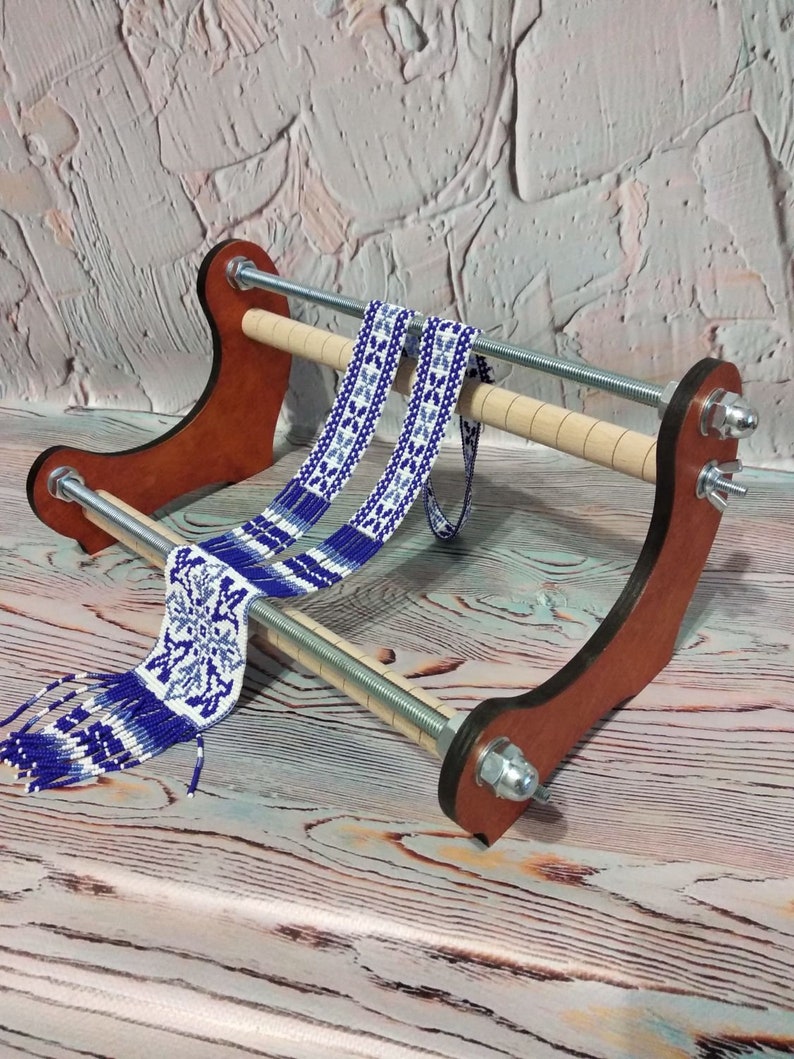 Bead Loom Wooden Bead Weaving Frame Loom Beading Wood Frame Etsy Canada