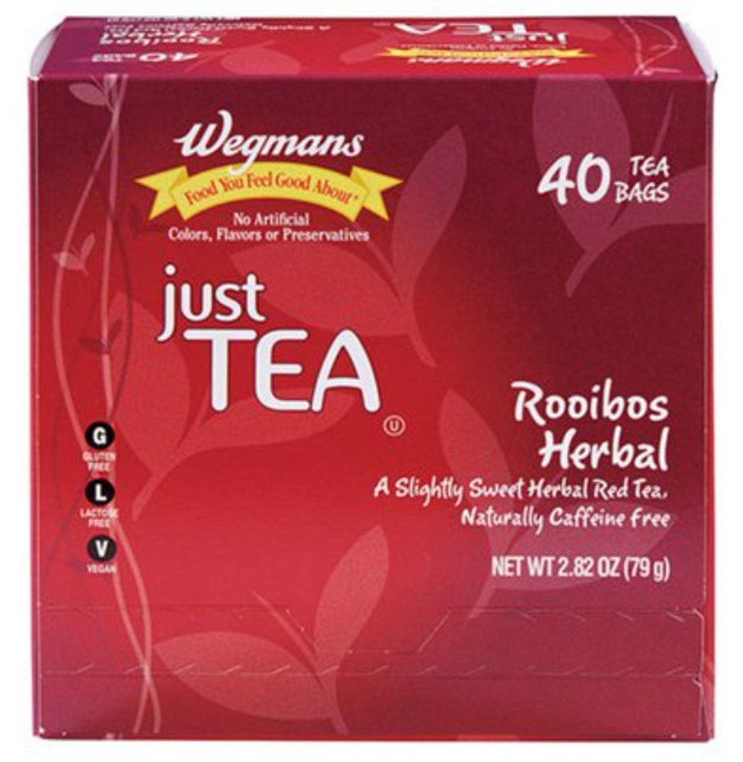 Wegmans Just Tea Rooibos Herbal Tea Bags 40 Count Etsy