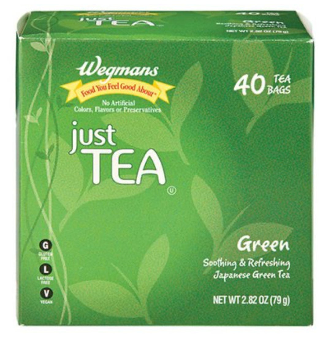 Wegmans Just Tea Green Tea Bags 40 Count Etsy