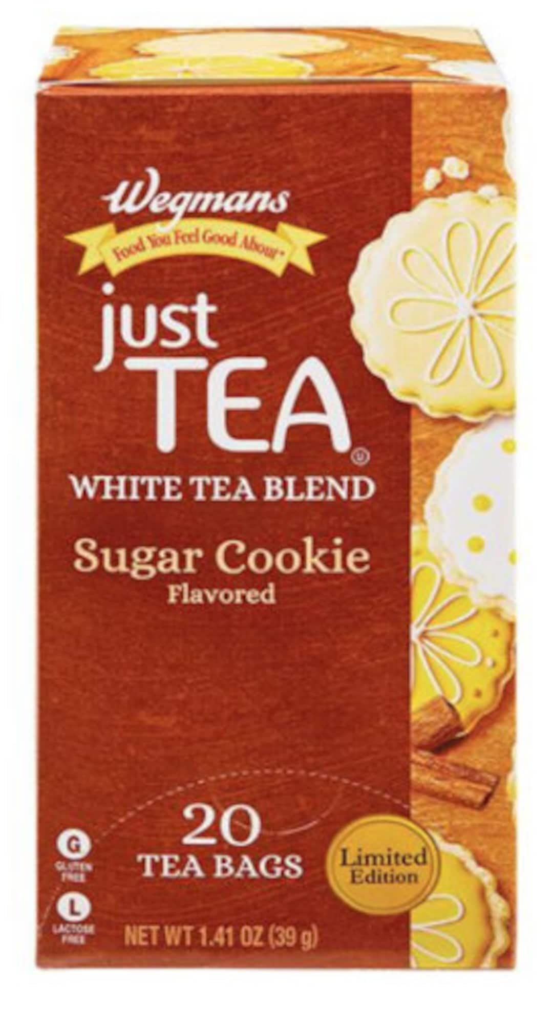 Wegmans Just Tea Sugar Cookie Flavored White Tea Blend Tea Etsy