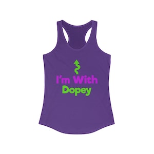 I&#39;m With Dopey Challenge Marathon Weekend Women&#39;s Ideal Racerback Tank