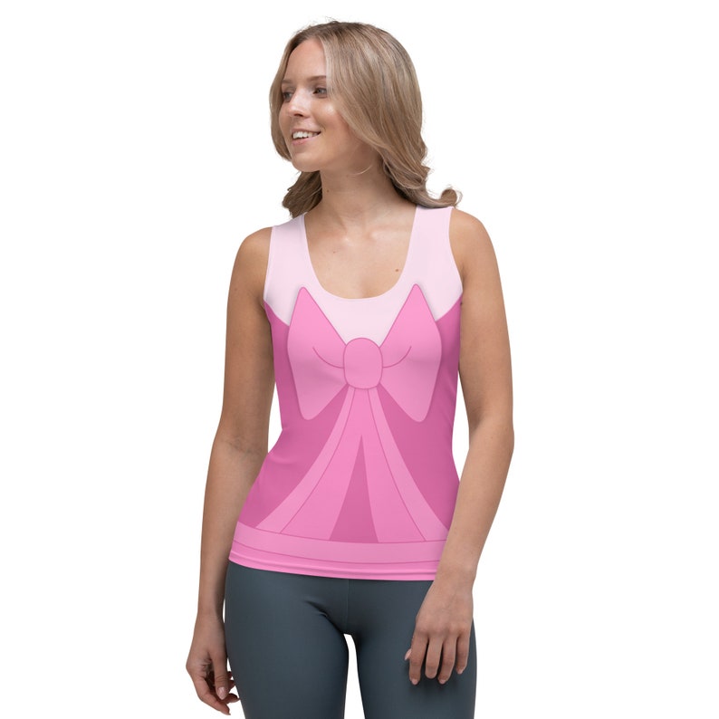 Cinderella Pink Dress All-Over Running Costume Women's Sport Tank Top