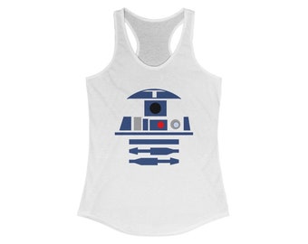 R2-D2 Rival Run Light Side Droid Women's Ideal Racerback Tank