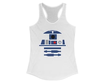 R2-D2 Rival Run Light Side Droid Women's Ideal Racerback Tank