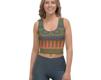 Wandering Oaken Frozen All-Over Running Costume Women's Sport Crop Top