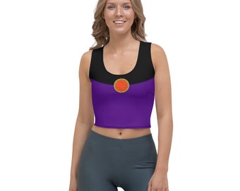 Snow White Evil Queen Wicked All-Over Running Costume Women's Sport Crop Top