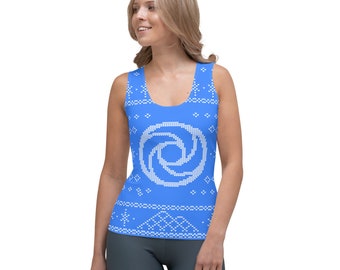 Figment Journey Into Imagination Christmas Ugly Sweater All-Over Running Costume Women's Sport Tank