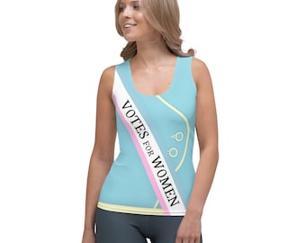 Votes For Women Suffragette All-Over Running Costume Women's Sport Tank Top