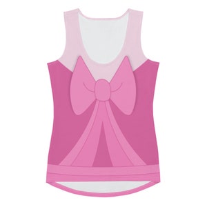 Cinderella Pink Dress All-Over Running Costume Women's Sport Tank Top