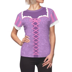 Rapunzel Princess Tangled All-Over Running Costume Women&#39;s Sport Tee