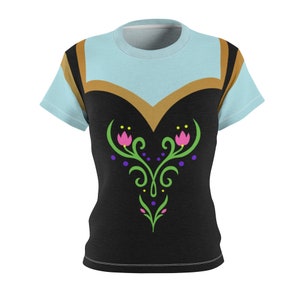 Anna Frozen Princess All-Over Running Costume Women's Sport Tee