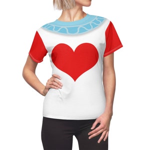 White Rabbit Alice Wonderland All-Over Running Costume Women's Sport Tee