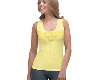 Belle Princess Beauty And The Beast All-Over Running Costume Women's Sport Tank Top