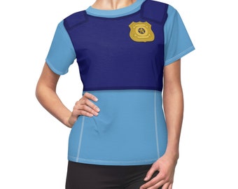 Officer Judy Hopps Bunny Cop Zoo All-Over Running Costume Women's Sport Tee