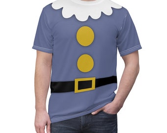 Sneezy Seven Dwarfs Unisex All Over Print Running Costume Shirt