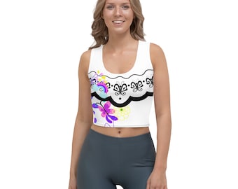 Mirabel Madrigal Encanto All-Over Running Costume Women's Sport Crop Top
