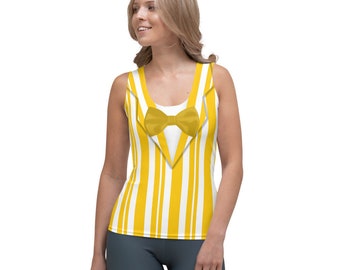 Dapper Dan Yellow Quartet Singer All-Over Running Costume Women's Sport Tank Top