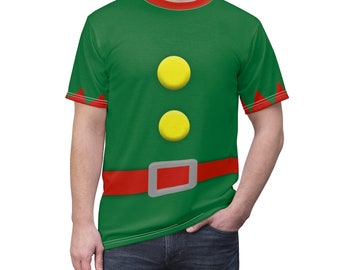 Santa's Elf Christmas Unisex All Over Print Running Costume Shirt