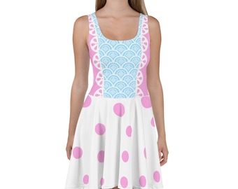 Toy Story Bo Peep All-Over Park Costume Women's Skater Dress