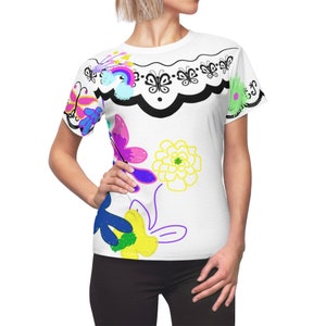 Mirabel Madrigal Encanto Opaque Lightweight All-Over Running Costume Women&#39;s Sport Tee