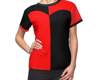 Alice in Wonderland Queen of Hearts All-Over Running Costume Women's Sport Tee