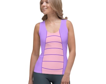 Figment Journey Into Imagination Epcot Center All-Over Running Costume Women's Sport Tank Top