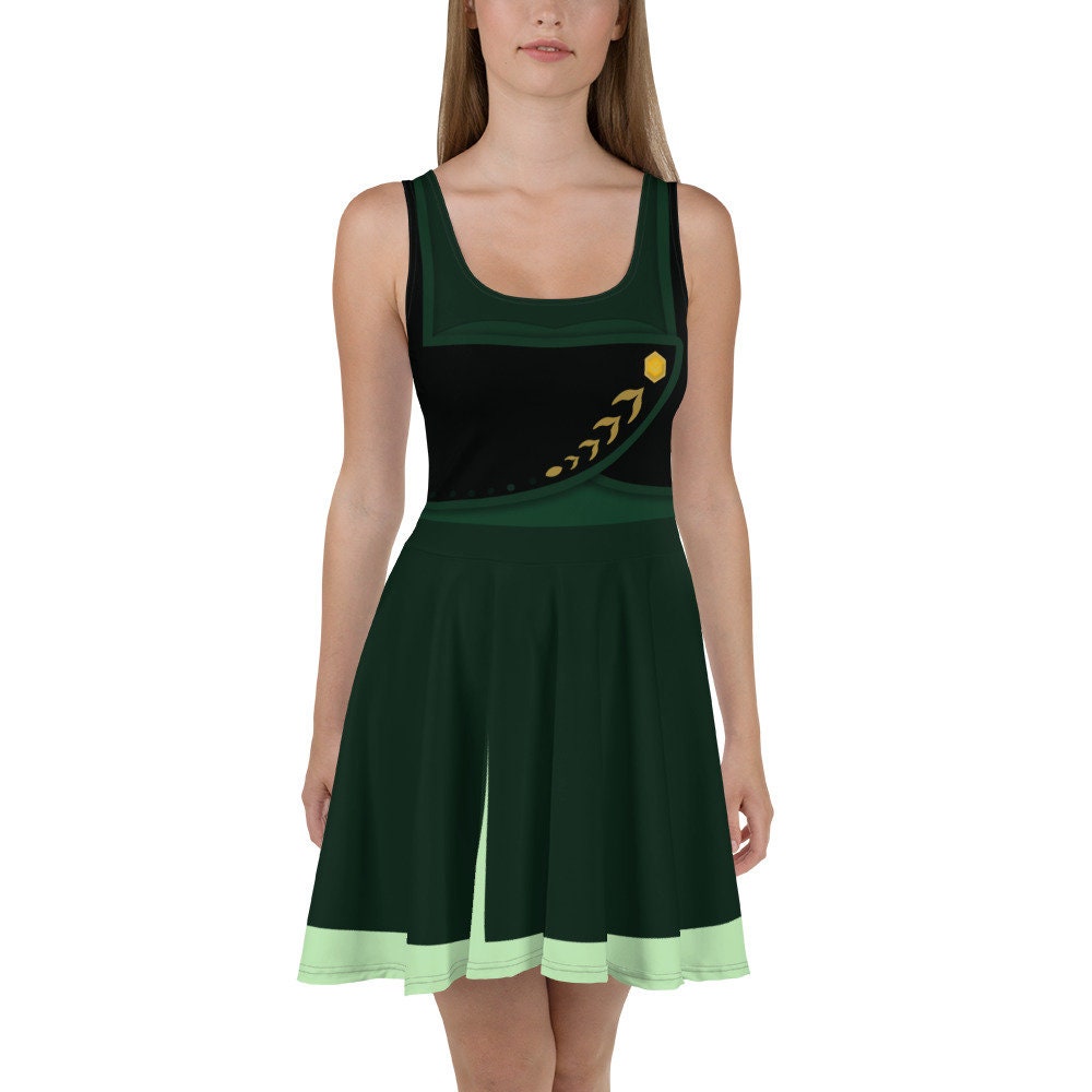 Anna Frozen II 2 Queen Dress All-over Park Costume Women's