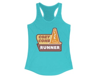 Cozy Cone Runner Cars Themed Women's Ideal Racerback Tank
