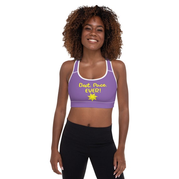 Best Pace Ever Rapunzel Tangled Padded Low Impact Sports Bra 