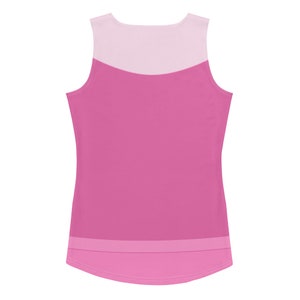 Cinderella Pink Dress All-Over Running Costume Women's Sport Tank Top