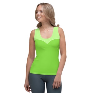 Tinker Bell Fairy Peter Pan All-Over Running Costume Women&#39;s Sport Tank Top