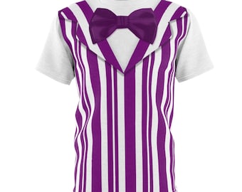 Dapper Dan Purple Quartet Singer All-Over Running Costume Sport T-shirt