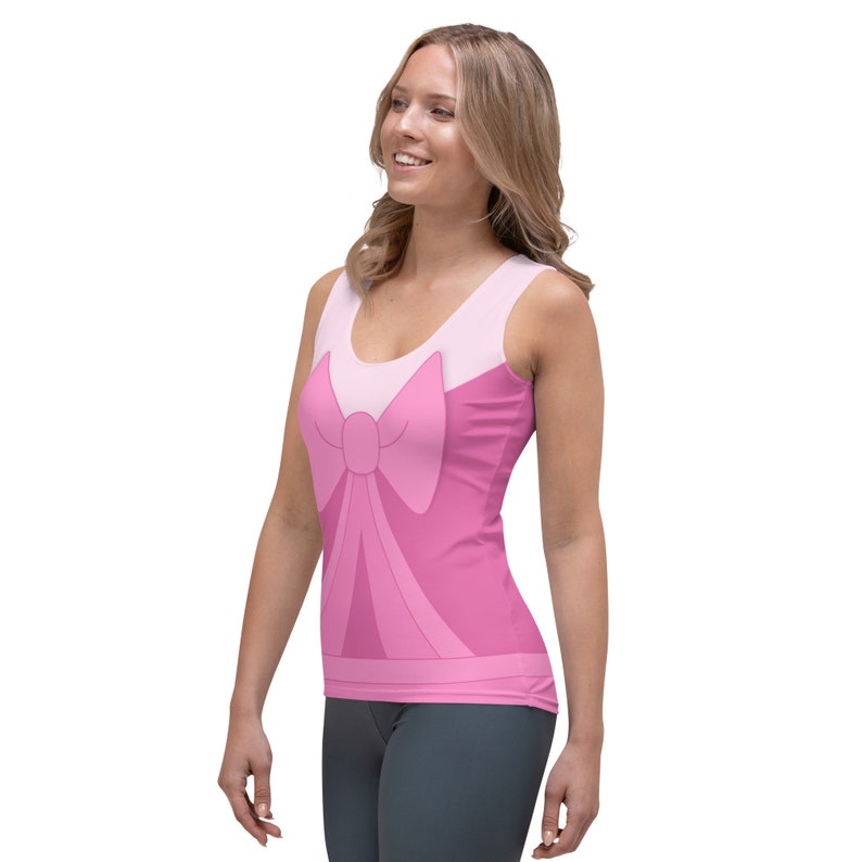 Cinderella Pink Dress All-Over Running Costume Women's Sport Tank Top