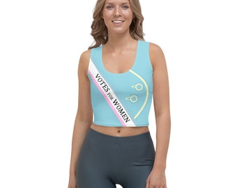 Votes For Women Suffragette All-Over Running Costume Women's Sport Crop Top